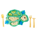 Green Turtle Suction Plate & training utensils