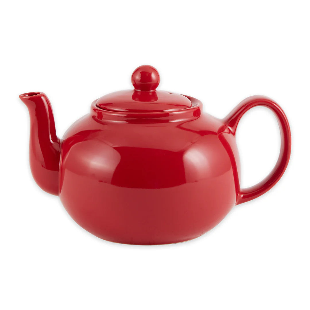 Stoneware Teapot Red