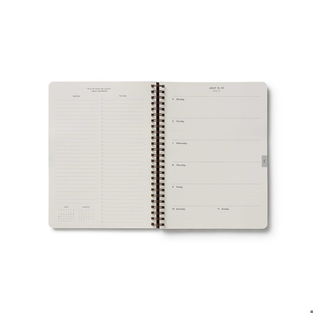 2027 Sage Hydrangea 12-Month Softcover Spiral Planner