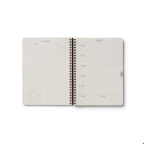 2027 Sage Hydrangea 12-Month Softcover Spiral Planner