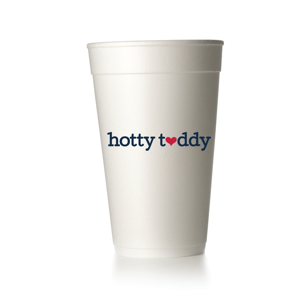 Hotty Toddy Heart Cups -Ole Miss Party Cups for Tailgates