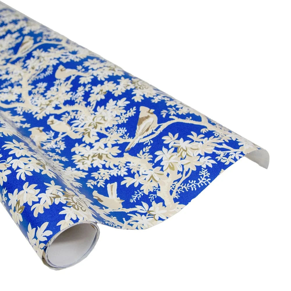 Scenic Songbirds China Blue Roll Wrap