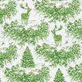 Christmas Toile Green Roll Wrap