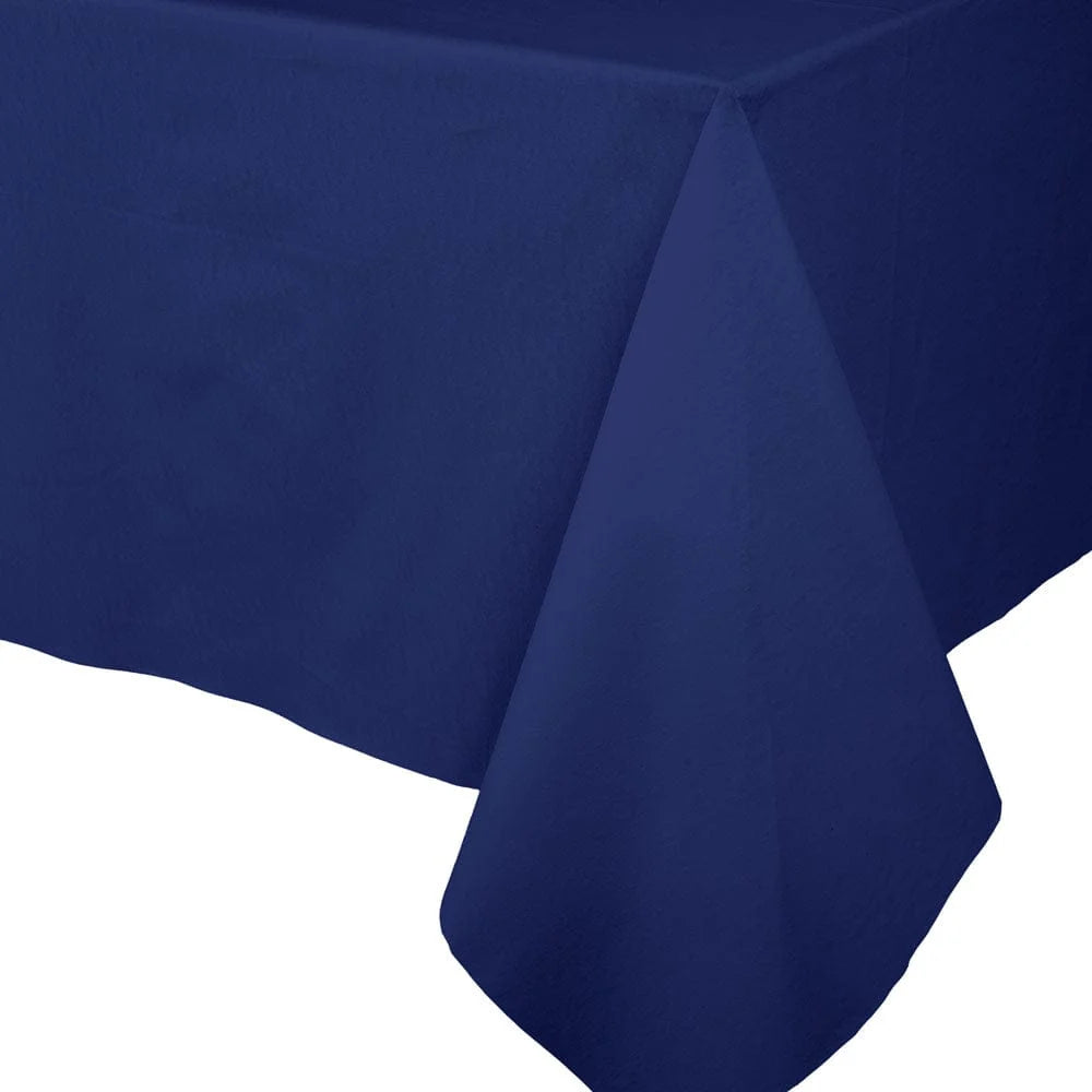 Tablecover : Navy Blue Paper Linen Solid Airlaid Tablecover