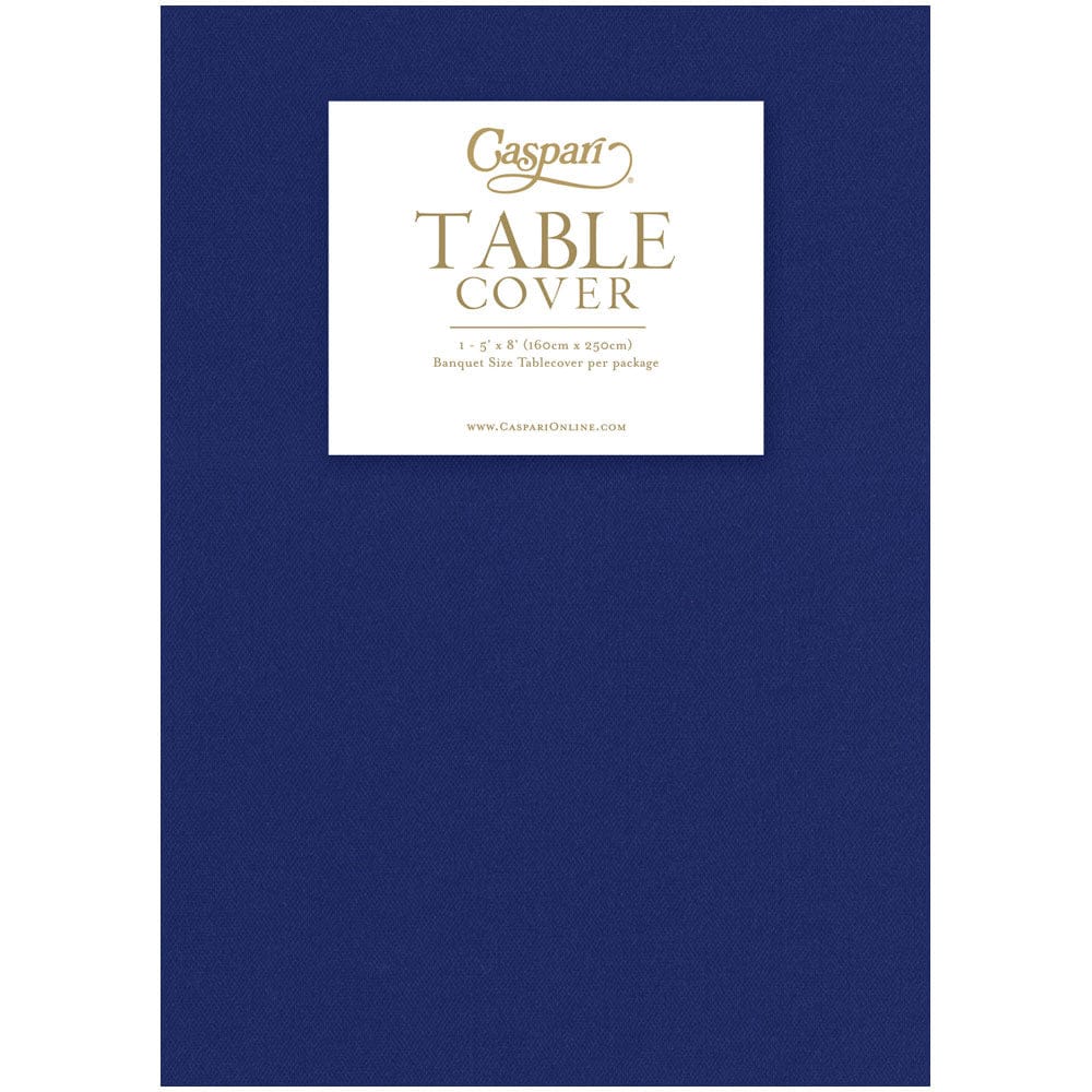 Tablecover : Navy Blue Paper Linen Solid Airlaid Tablecover