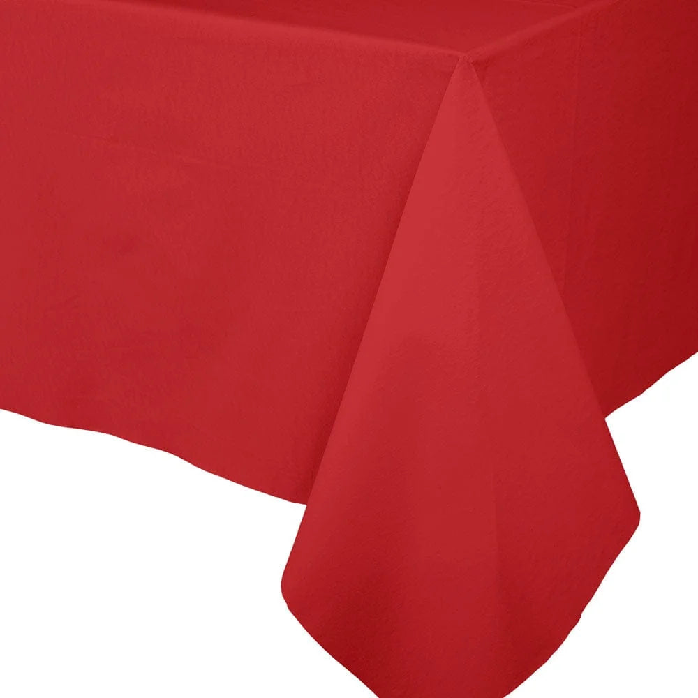 Tablecover : Red Paper Linen Solid Airlaid Tablecover