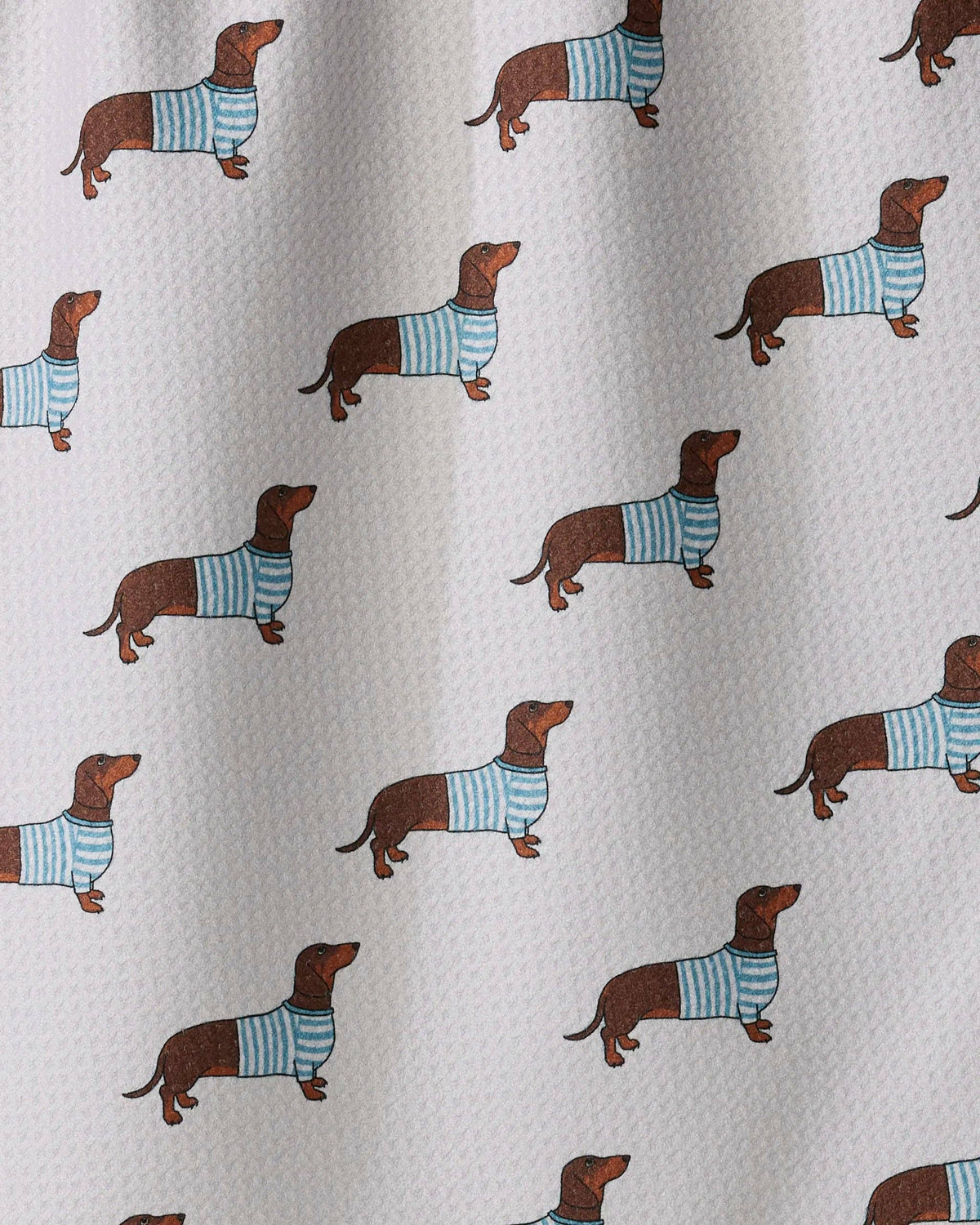Coastal Dachshund Tea Towel