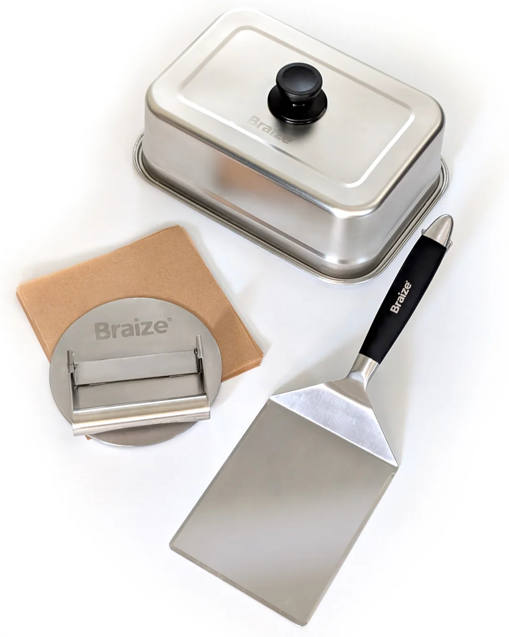 Smash Burger Press Kit with Melting Dome