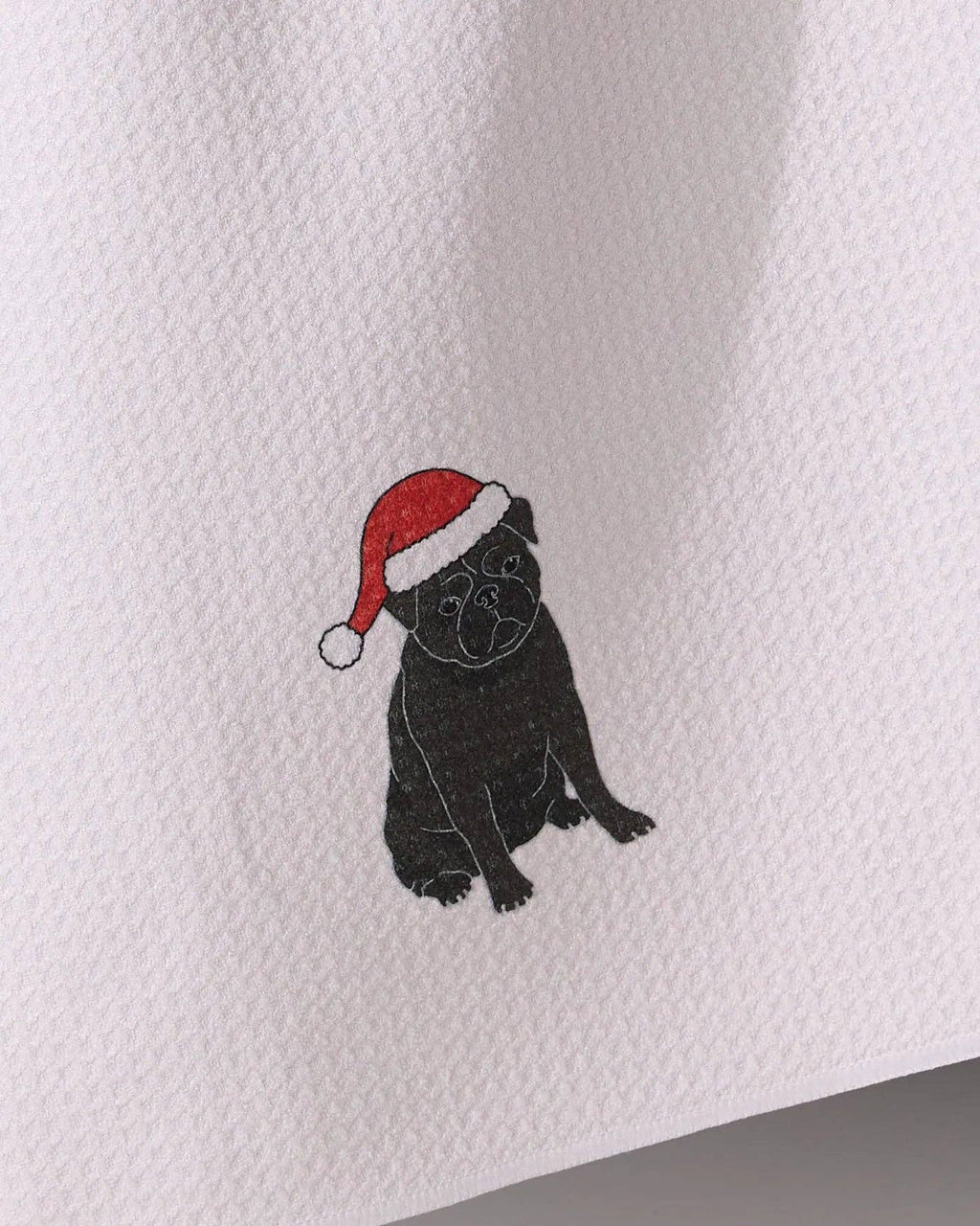 Merry Pug Tea Towel - Holiday 2026
