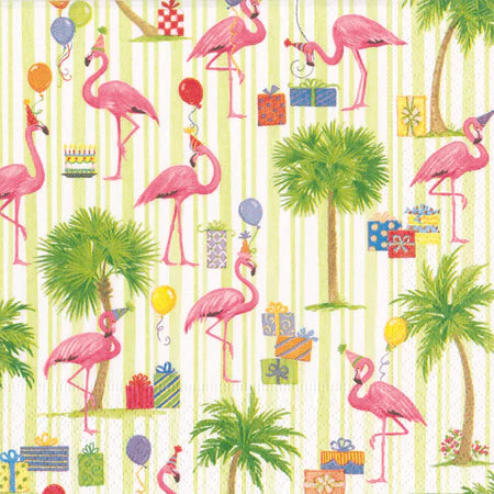 Cocktail Napkins : Party Flamingo retired