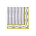 Boho Stripe Grey Cocktail Napkins