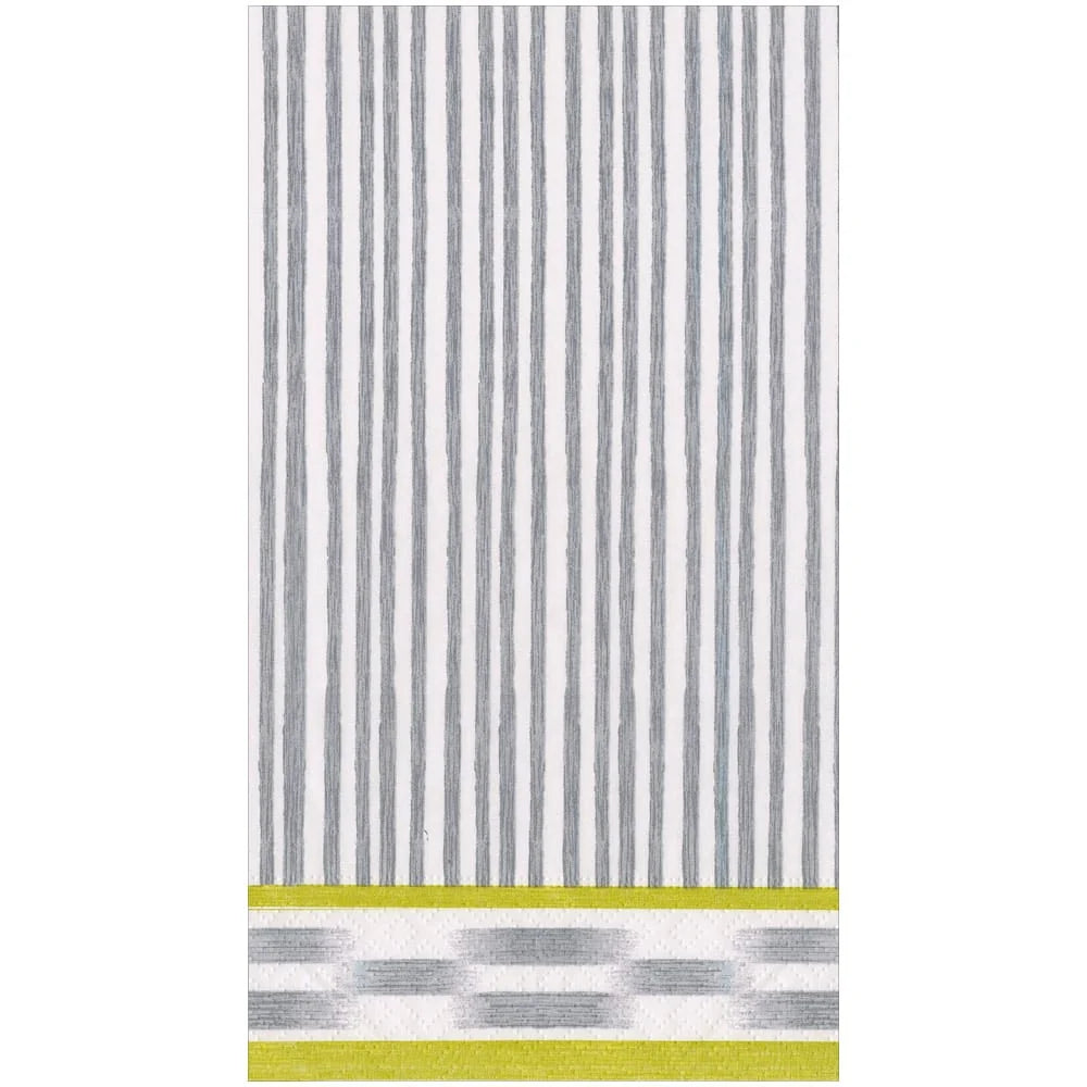 Boho Stripe Grey Guest Towel