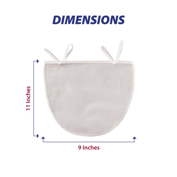 Unbleached Nut Milk Bag with Drawstring Closure