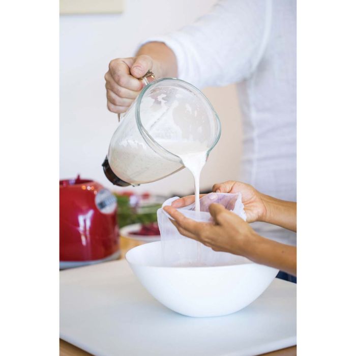 Unbleached Nut Milk Bag with Drawstring Closure