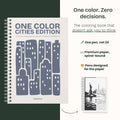 One Color Coloring Book - Cities Edition
