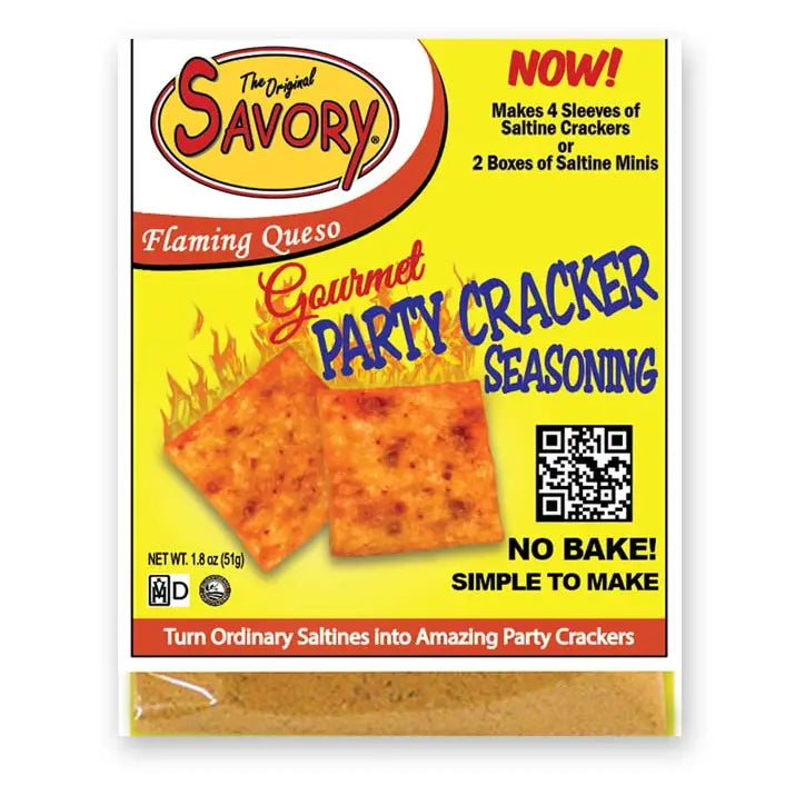 Savory Saltine Seasoning Flaming Queso