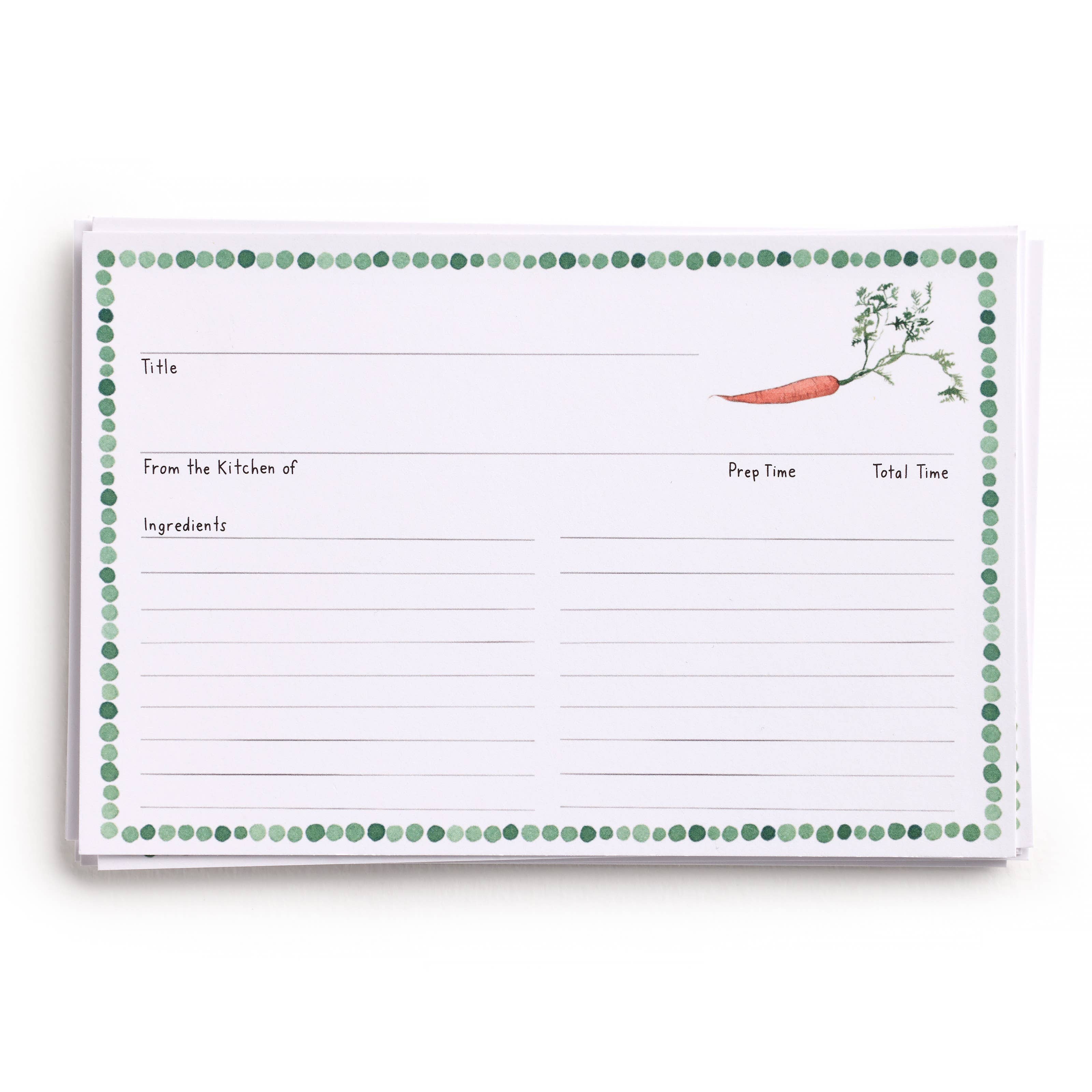 Farm to Table Recipe Card Set