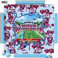 Mahjong Mat 31", Football, Elephant, Bulldog, Rebel, Tigers