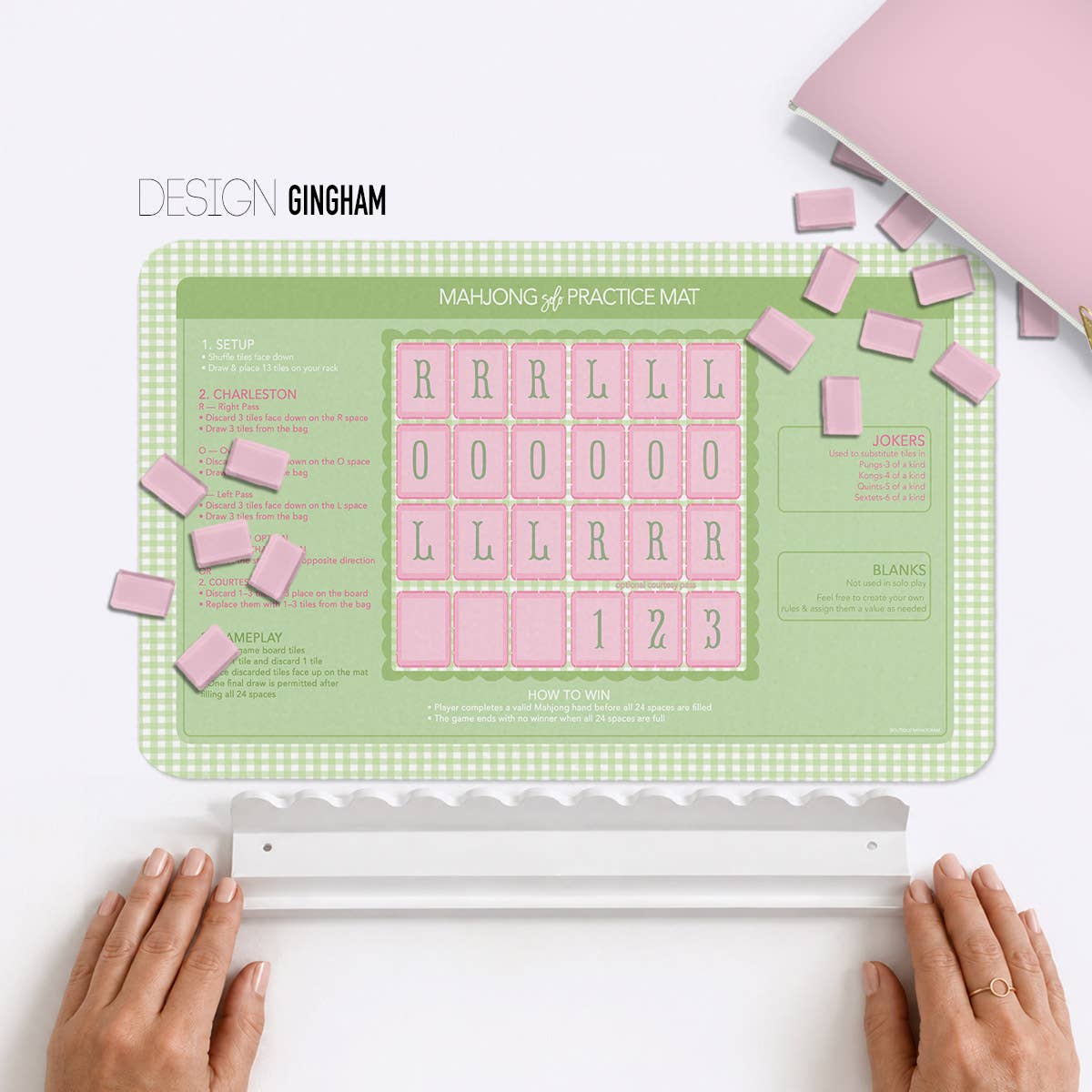 Mahjong Practice Mats, Neoprene, Solo, Mix-n-Match Designs