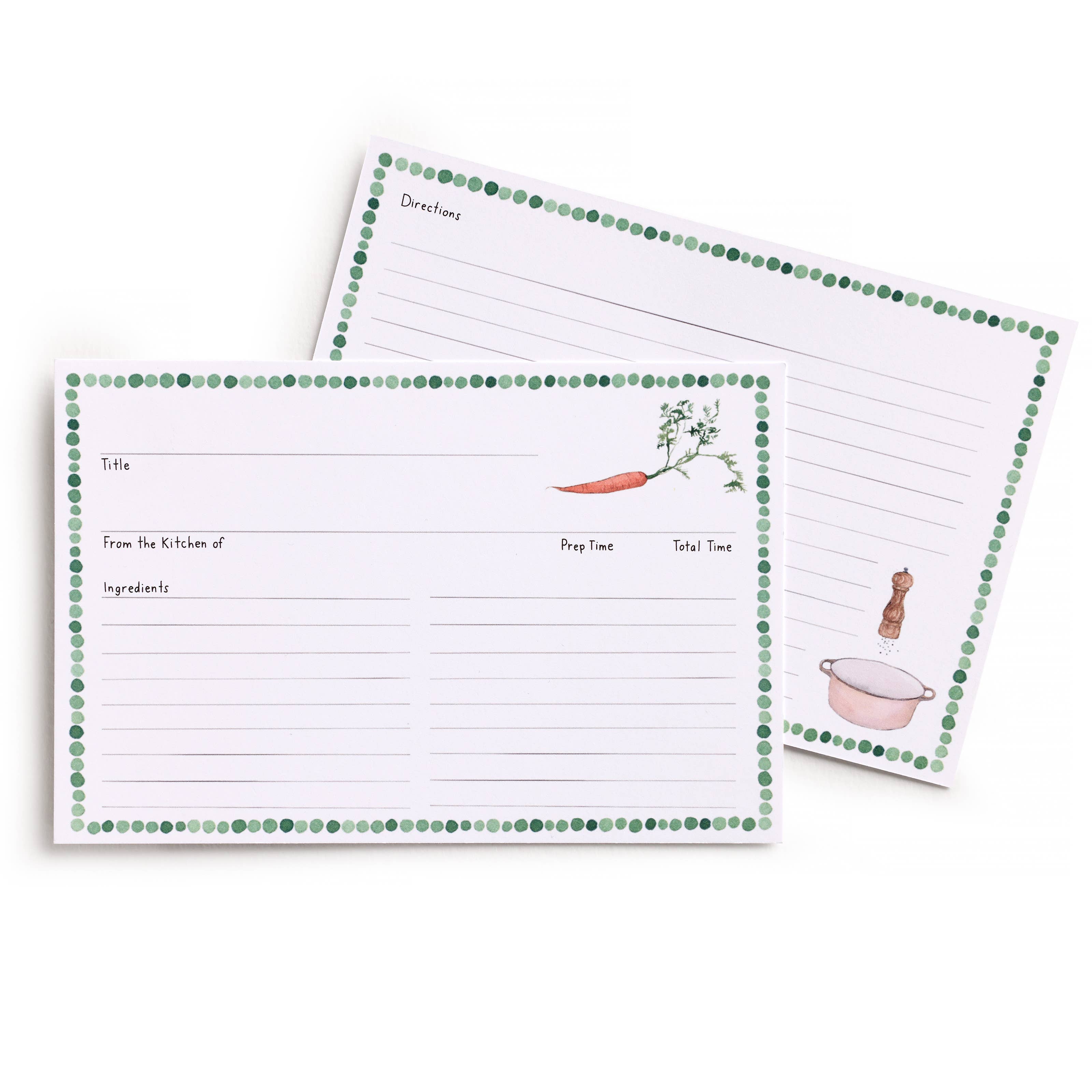 Farm to Table Recipe Card Set