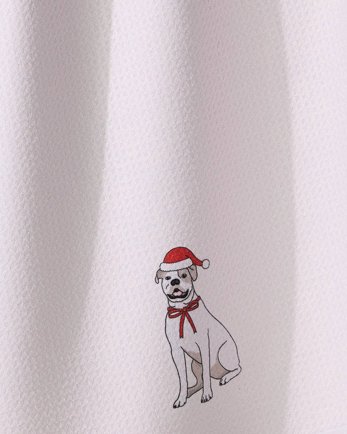 Merry Bulldog Tea Towel - Holiday 2026