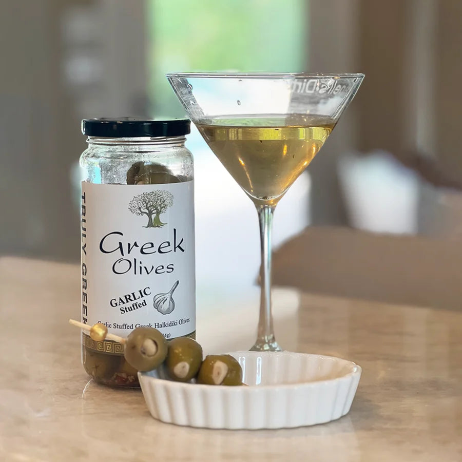 Garlic Stuffed Olives by Truly Greek