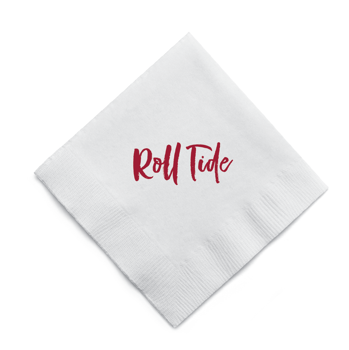 Roll Tide! Script Cocktail Napkins – Alabama Tailgate Party Napkins for Game Day Description: