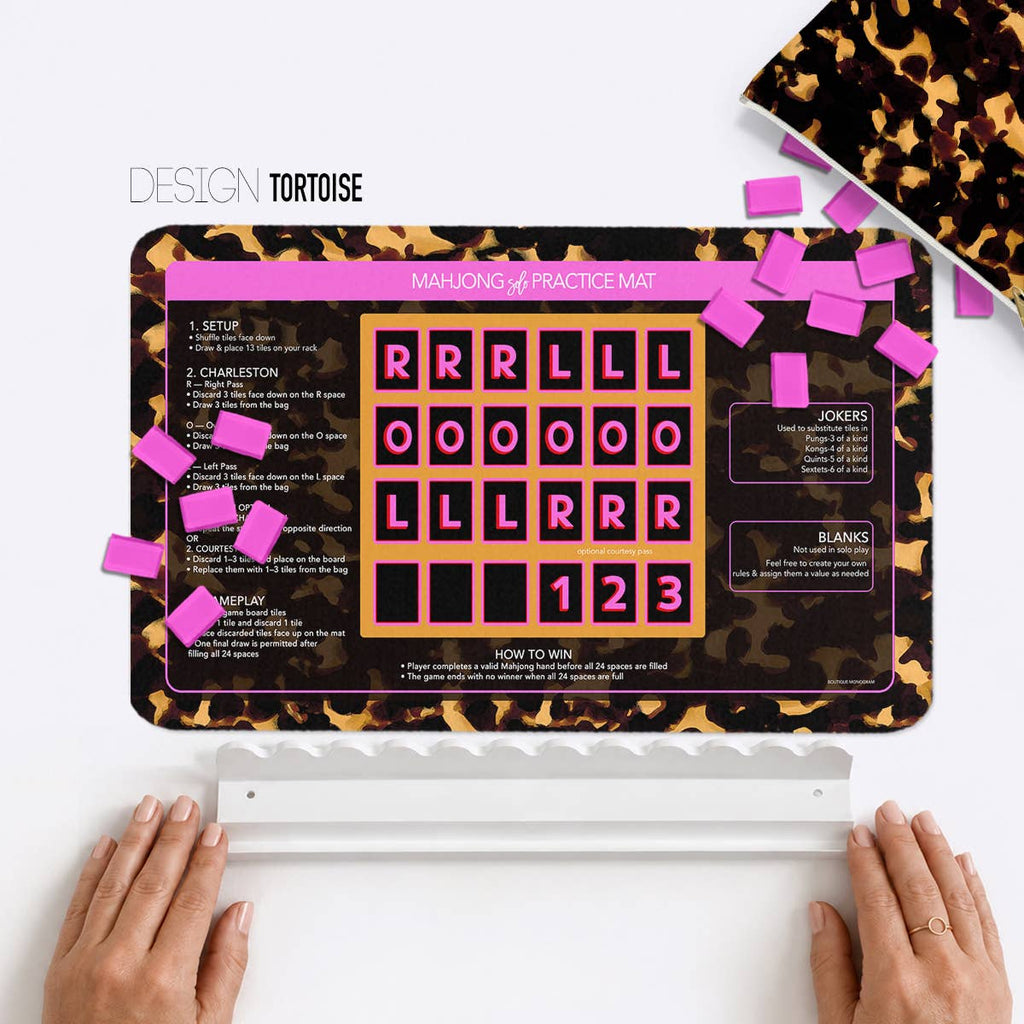 Mahjong Practice Mats, Neoprene, Solo, Mix-n-Match Designs