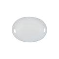Pearl White Oval Platter 14"
