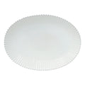 Pearl White Oval Platter 20"