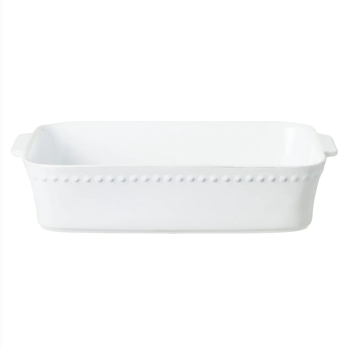 Pearl White Large Rectangular Baker