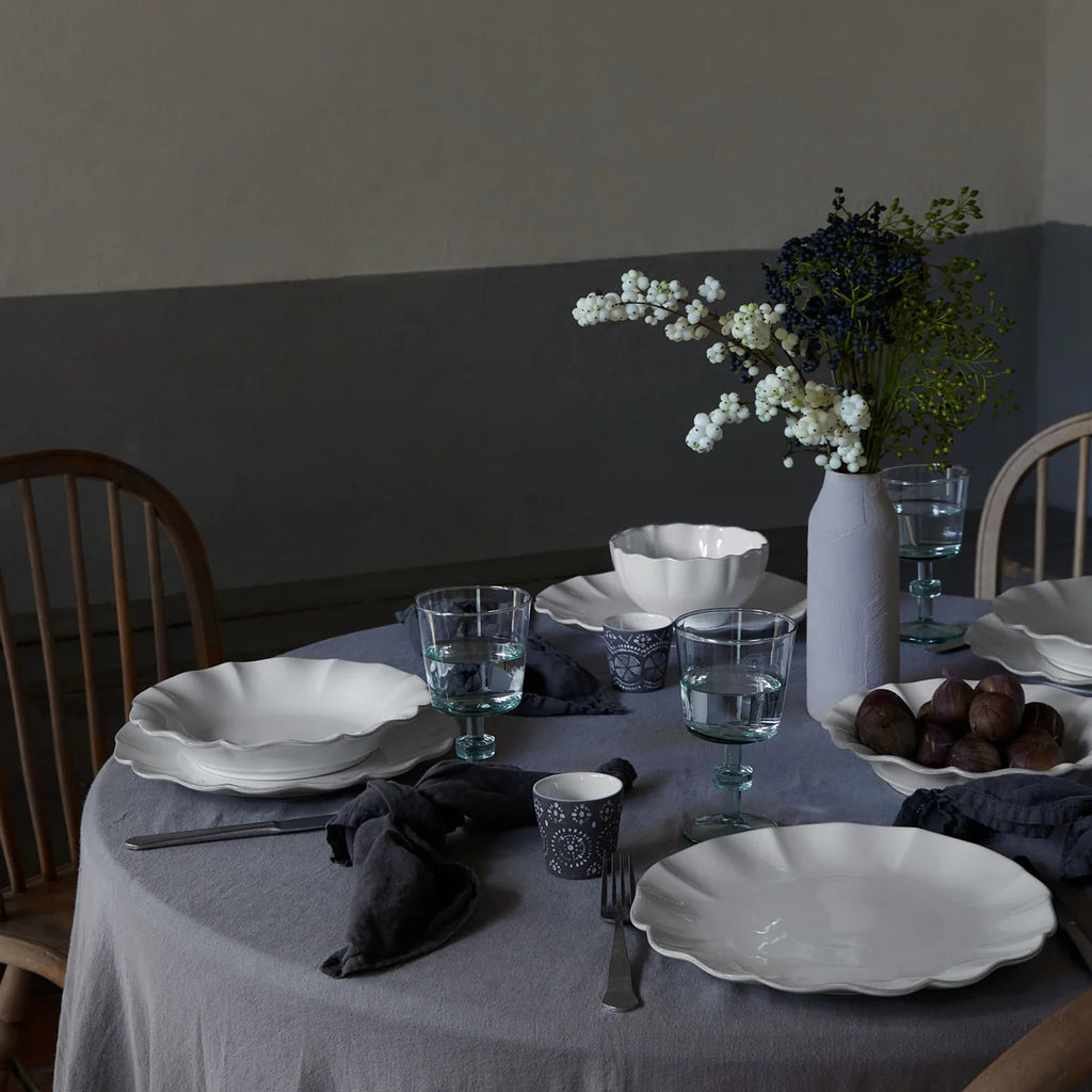 Rosa Dinner Plate White