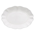 Rosa White Oval Platter 16"