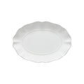 Rosa White Oval Platter 11"