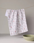 Festive Bulldogs Tea Towel - Holiday 2026