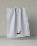 Doxie Stripe Tea Towel