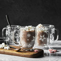 Sorrento Snowflake Coffee Mug Set/4 12oz.