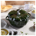 Pumpkin Dutch Oven Cocotte - 3.5-Qt. Basil w/ Stainless Stem