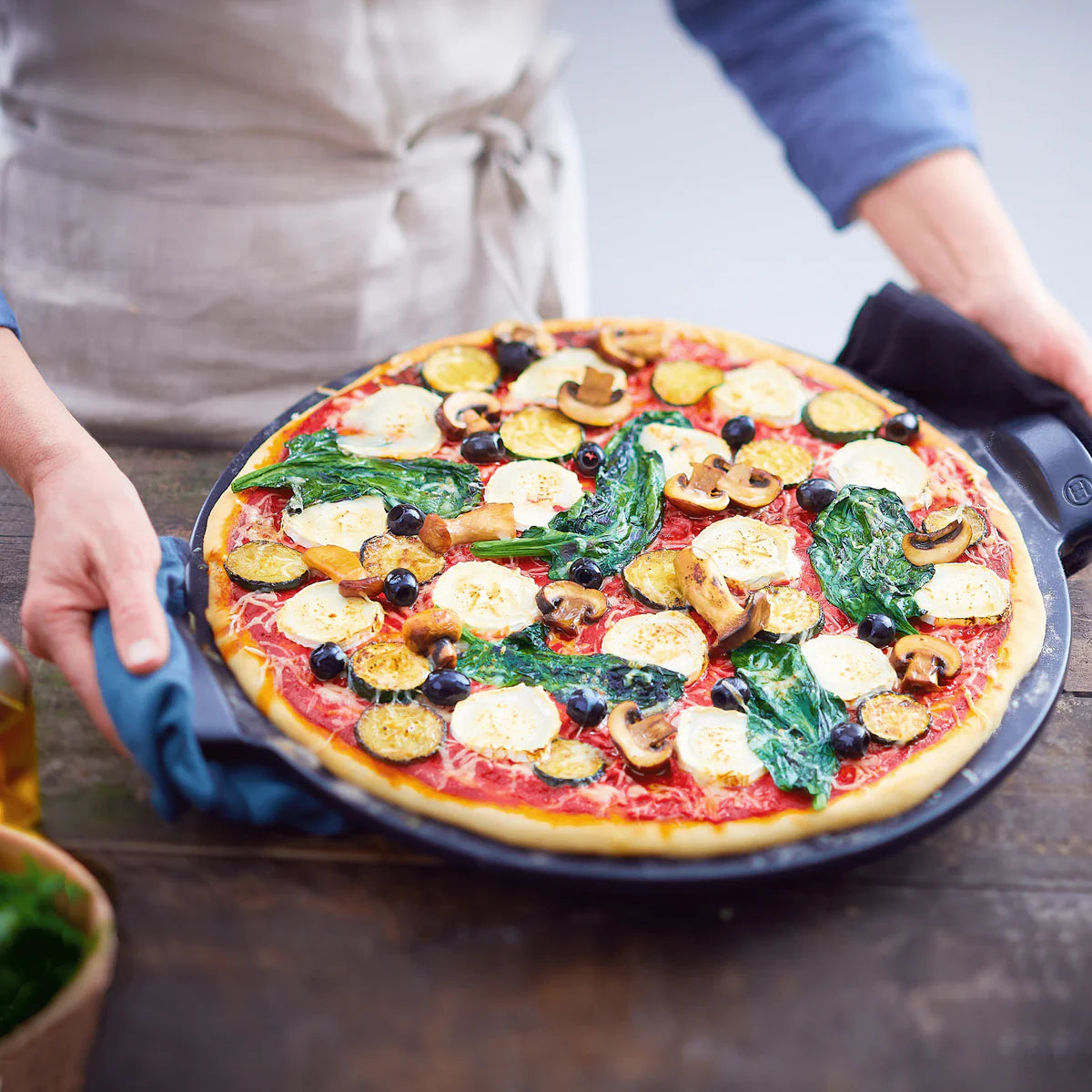 Pizza Stone Smooth Charcoal