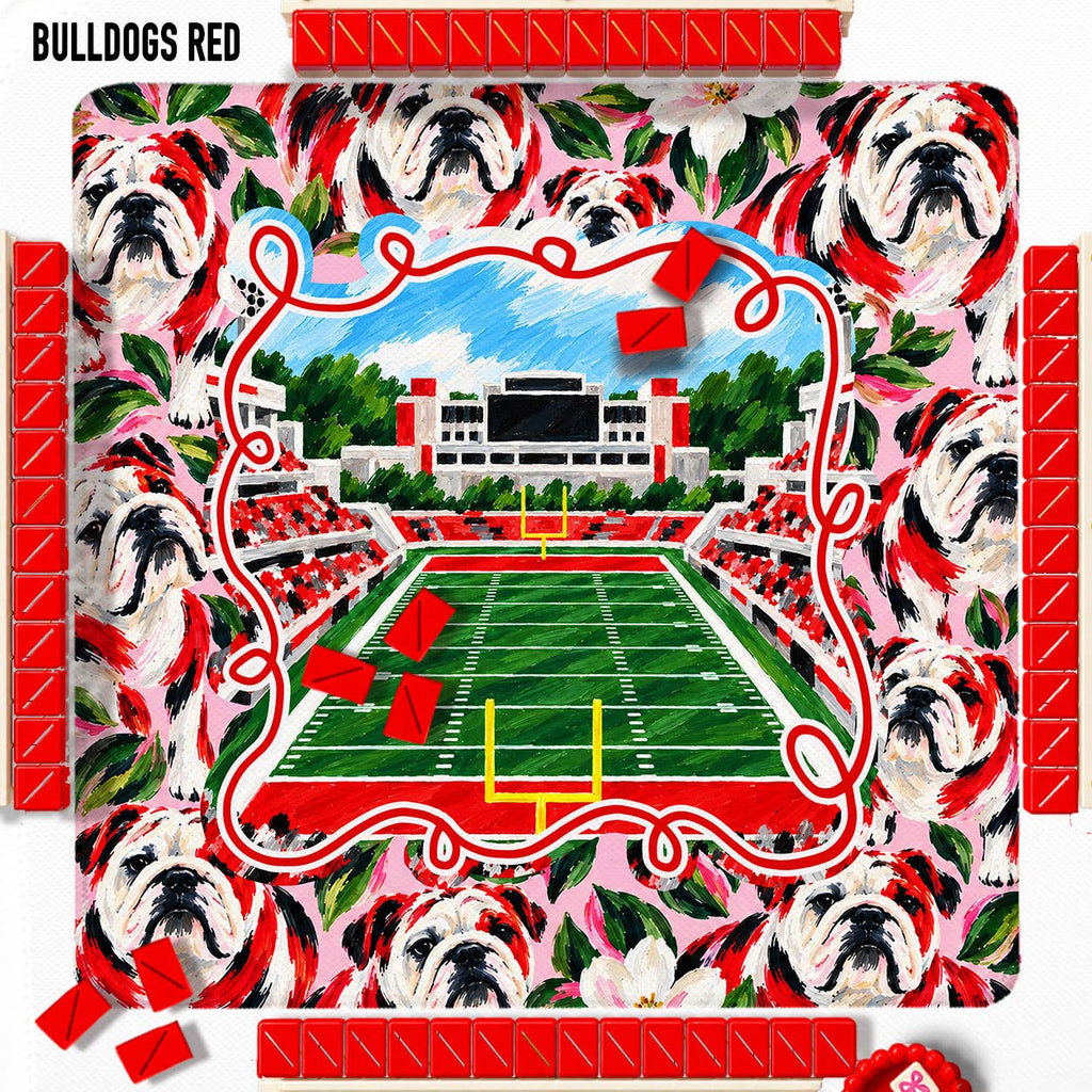 Mahjong Mat 31", Football, Elephant, Bulldog, Rebel, Tigers