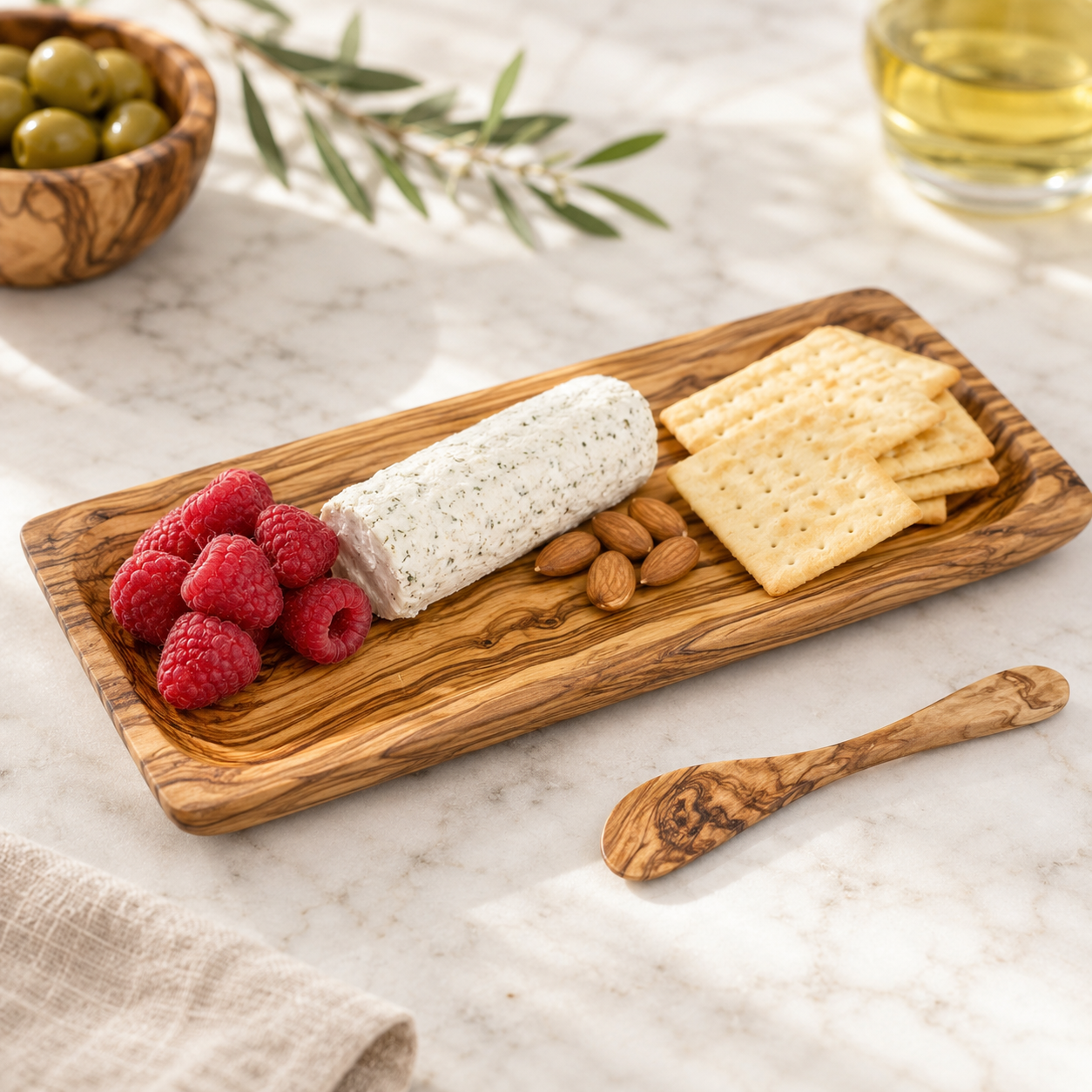 Olive Wood Rectangular Plate
