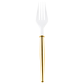 Gold Bella Plastic 6" Cocktail Forks/12pc