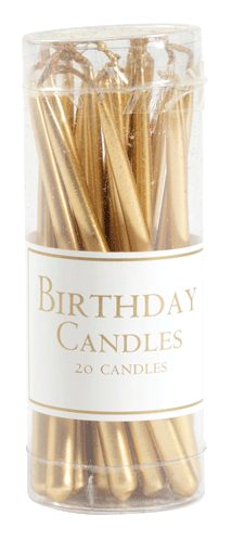 Birthday Candles Gold