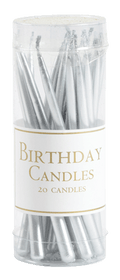 Birthday Candles Silver