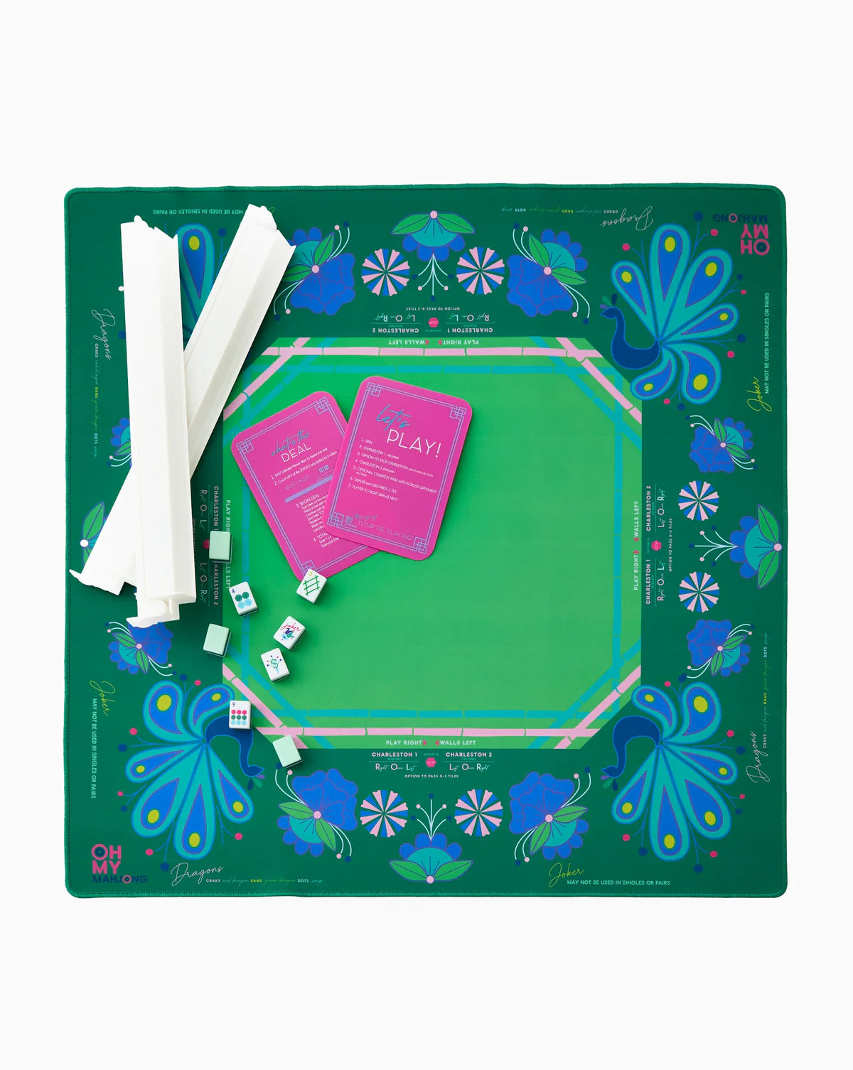 Birdie Green Mahjong Mat Retired