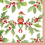 Cocktail Napkins : Jingle Elves