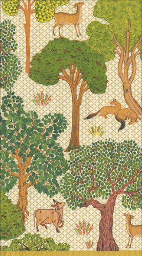 Arcadian Forest Linen Guest Towel