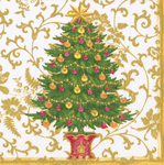 Dinner Napkins : Gilded Tree