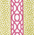 Cocktail Napkins : Knots and Spots Green/Fuchsia