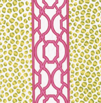 Cocktail Napkins : Knots and Spots Green/Fuchsia